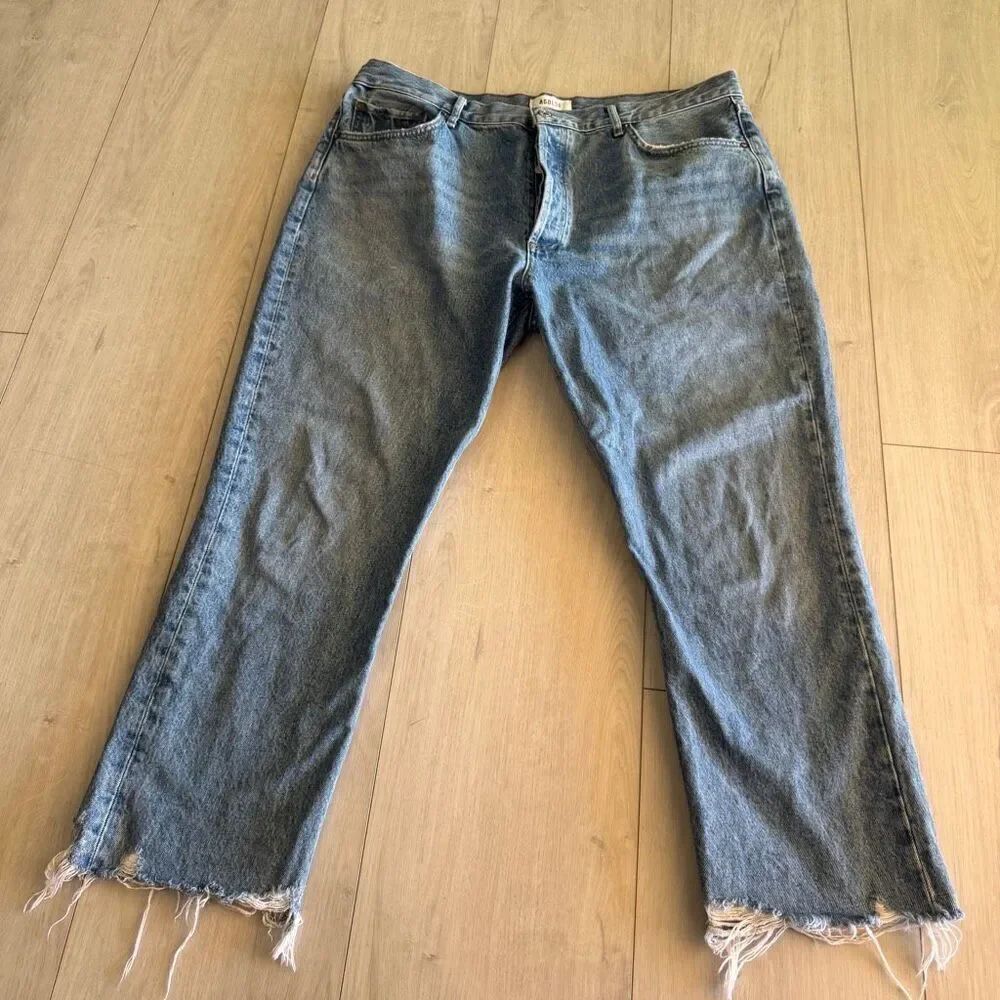 Agolde women’s Riley crop jeans size 34
